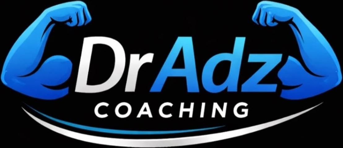 Dr Adz flexed arms logo